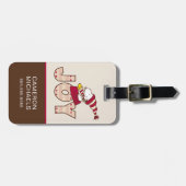 Peanuts | Snoopy & Woodstock Joy Sled Ride Bagagelabel (Voorkant horizontaal)