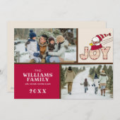 Peanuts | Snoopy & Woodstock Joy Sled Ride Feestdagenkaart (Voorkant / Achterkant)