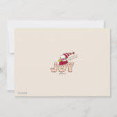 Peanuts | Snoopy & Woodstock Joy Sled Ride Feestdagenkaart (Achterkant)