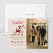 Peanuts | Snoopy & Woodstock Joy Sled Ride Feestdagenkaart (Voorkant / Achterkant)