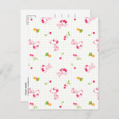 Peanuts | Snoopy & Woodstock Kersenpatroon Briefkaart (Voorkant / Achterkant)