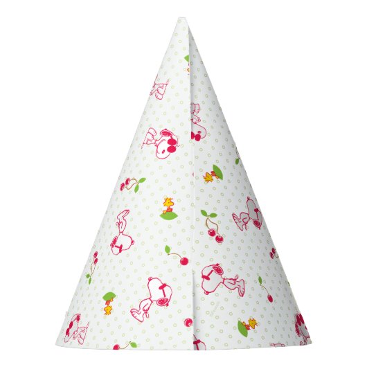 Peanuts | Snoopy & Woodstock Kersenpatroon Feesthoedjes (Achterkant)