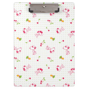 Peanuts   Snoopy & Woodstock Kersenpatroon Klembord