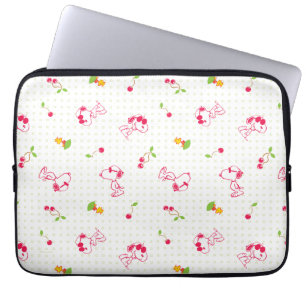 Peanuts   Snoopy & Woodstock Kersenpatroon Laptop Sleeve