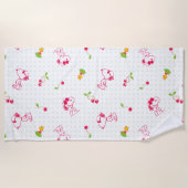 Peanuts | Snoopy & Woodstock Kersenpatroon Strandlaken (Voorkant)