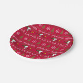 Peanuts | Snoopy & Woodstock Kersttrui Papieren Bordje (Gekanteld)