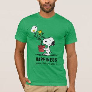 Peanuts   Snoopy & Woodstock Plant A Tree T-shirt