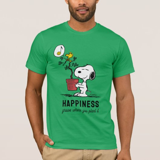 Peanuts | Snoopy & Woodstock Plant A Tree T-shirt (Voorkant)