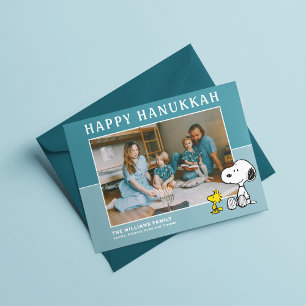 Peanuts Snoopy & Woodstock Prettig Hanukka Feestdagen Kaart