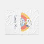 Peanuts | Snoopy & Woodstock Rainbow Baby Fleece B Deken (Voorkant (Horizontaal))