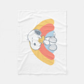 Peanuts | Snoopy & Woodstock Rainbow Baby Fleece B Deken (Voorkant)