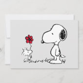 Peanuts | Snoopy & Woodstock Red & Black Kaart (Voorkant)