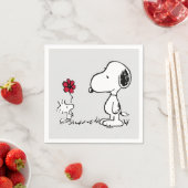 Peanuts | Snoopy & Woodstock Red & Black Servet (Insitu)