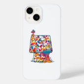 Peanuts | Snoopy & Woodstock Regenboogverf Case-Mate iPhone Case (Achterkant)