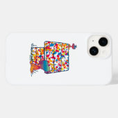 Peanuts | Snoopy & Woodstock Regenboogverf Case-Mate iPhone Case (Achterkant (horizontaal))