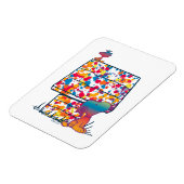 Peanuts | Snoopy & Woodstock Regenboogverf Magneet (Linkerzijde)