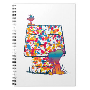 Peanuts Snoopy & Woodstock Regenboogverf Notitieboek