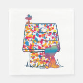 Peanuts | Snoopy & Woodstock Regenboogverf Servet (Voorkant)