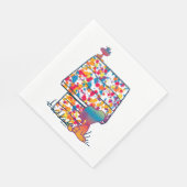 Peanuts | Snoopy & Woodstock Regenboogverf Servet (Hoek)