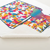 Peanuts | Snoopy & Woodstock Regenboogverf Sherpa Deken (3/4)