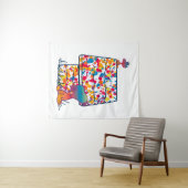 Peanuts | Snoopy & Woodstock Regenboogverf Wandkleed (In Situ (horizontaal))