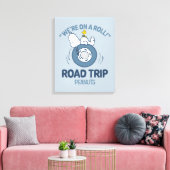 Peanuts | Snoopy & Woodstock Road Trip Canvas Afdruk (Insitu (Woonkamer))