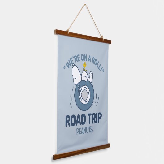 Peanuts | Snoopy & Woodstock Road Trip Hangend Wandkleed (Gebogen)