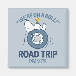 Peanuts   Snoopy & Woodstock Road Trip Magneet