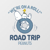 Peanuts | Snoopy & Woodstock Road Trip Raamsticker (Vel)