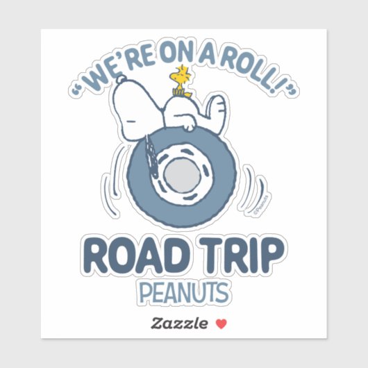 Peanuts | Snoopy & Woodstock Road Trip Sticker (Vel)