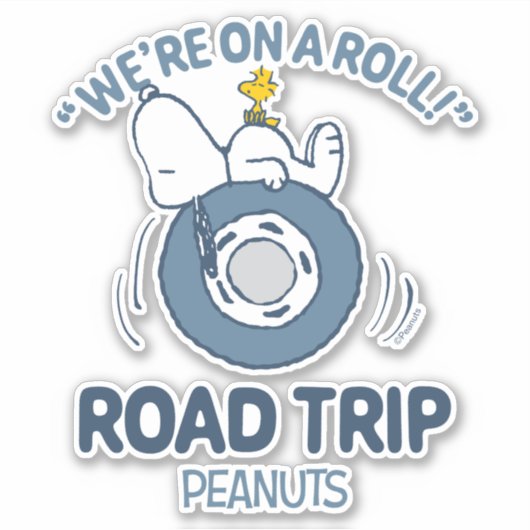 Peanuts | Snoopy & Woodstock Road Trip Sticker (Voorkant)