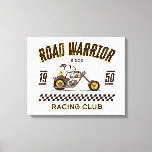 Peanuts Snoopy & Woodstock Road Warriors Canvas Afdruk
