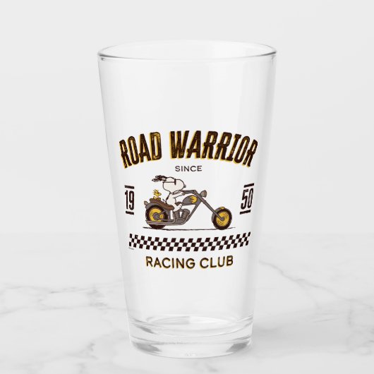 Peanuts | Snoopy & Woodstock Road Warriors Glas (Voorkant)