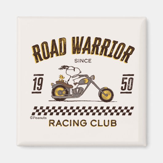 Peanuts | Snoopy & Woodstock Road Warriors Magneet (Voorkant)