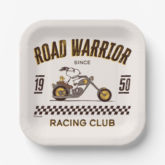 Peanuts | Snoopy & Woodstock Road Warriors Papieren Bordje (Voorkant)