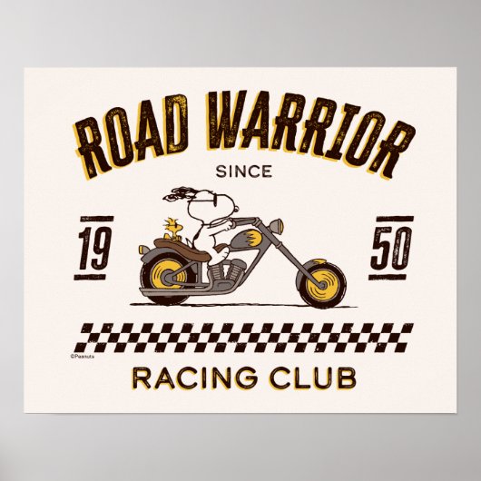 Peanuts | Snoopy & Woodstock Road Warriors Poster (Voorkant)