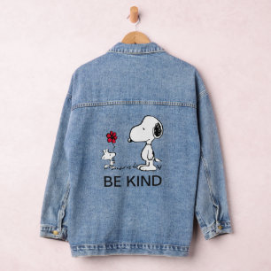 Peanuts   Snoopy & Woodstock Rood & Zwart Denim Jacket