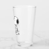 Peanuts | Snoopy & Woodstock Rood & Zwart Glas (Links)