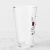 Peanuts | Snoopy & Woodstock Rood & Zwart Glas (Rechts)