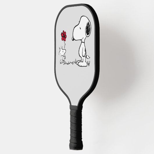 Peanuts | Snoopy & Woodstock Rood & Zwart Pickleball Paddle (Links)