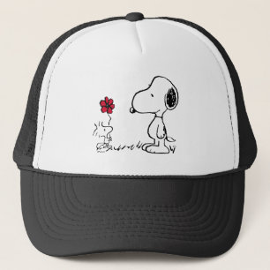 Peanuts   Snoopy & Woodstock Rood & Zwart Trucker Pet