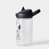 Peanuts | Snoopy & Woodstock Rood & Zwart Waterfles (Links)