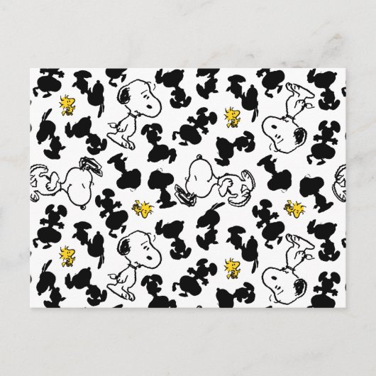 Peanuts | Snoopy & Woodstock Schaduwpatroon Briefkaart (Voorkant)