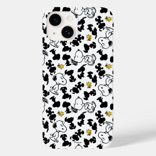Peanuts | Snoopy & Woodstock Schaduwpatroon Case-Mate iPhone Case (Achterkant)