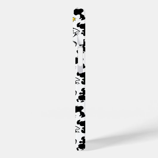 Peanuts | Snoopy & Woodstock Schaduwpatroon Case-Mate iPhone Case (Achterkant / Links)