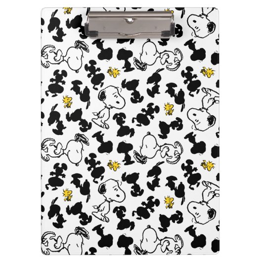 Peanuts | Snoopy & Woodstock Schaduwpatroon Klembord (Voorkant)