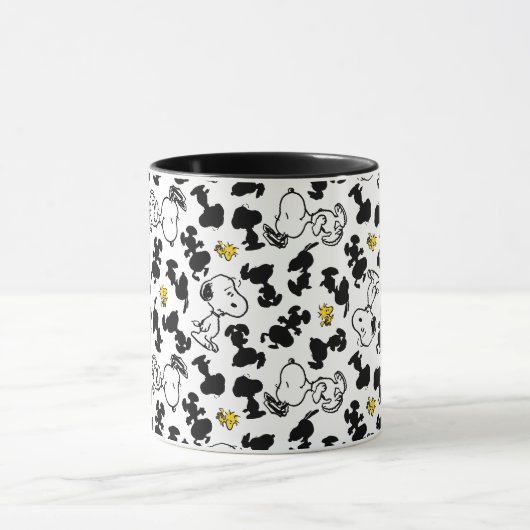 Peanuts | Snoopy & Woodstock Schaduwpatroon Mok (Midden)