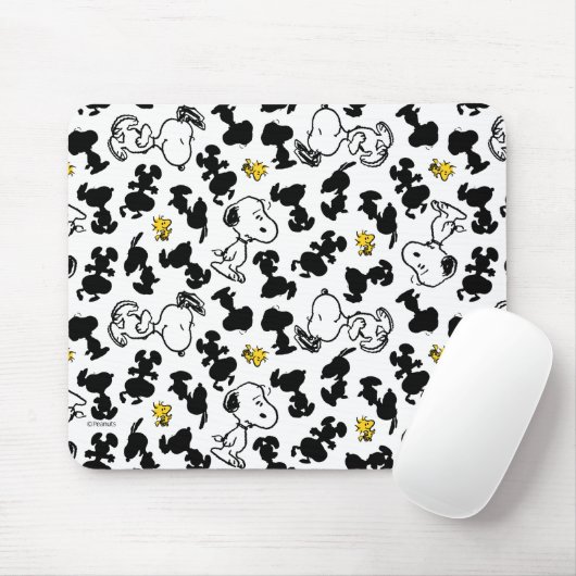 Peanuts | Snoopy & Woodstock Schaduwpatroon Muismat (Met muis)