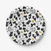 Peanuts | Snoopy & Woodstock Schaduwpatroon Papieren Bordje (Voorkant)
