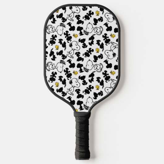 Peanuts | Snoopy & Woodstock Schaduwpatroon Pickleball Paddle (Voorkant)